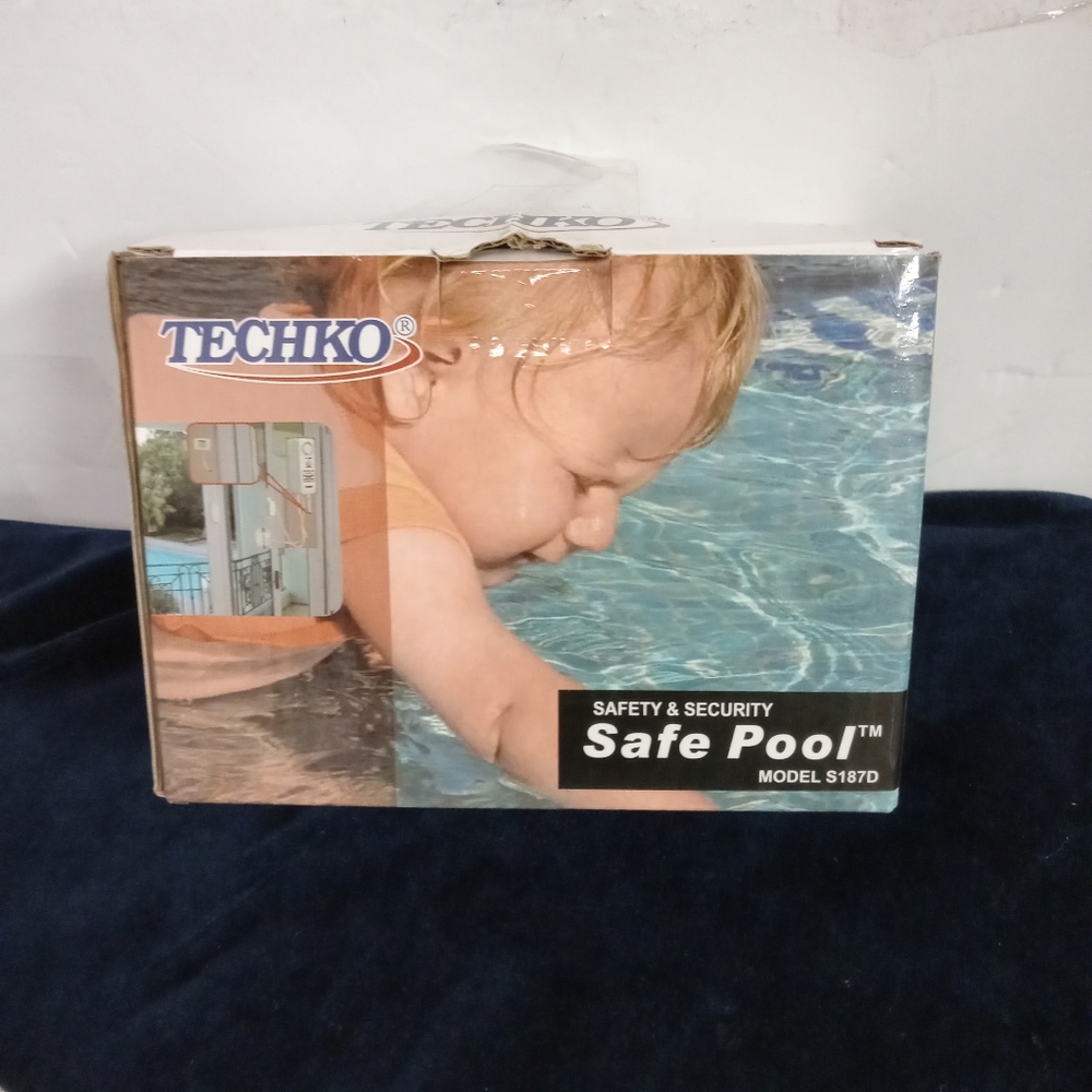 Techko S187D Safe Pool Alarm, Light-Grey NIB